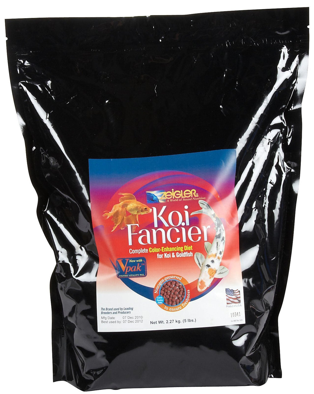 Zeigler nourriture koï et poissons rouges avec granulés 5 mm flottants