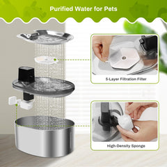 ZEKIRY filtration multi couches capture cheveux et impuretés