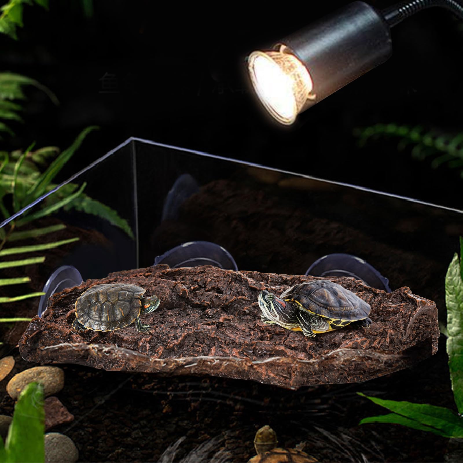 ZENFUN Plateforme tortue durable: résistance à la chaleur et nettoyage facile.