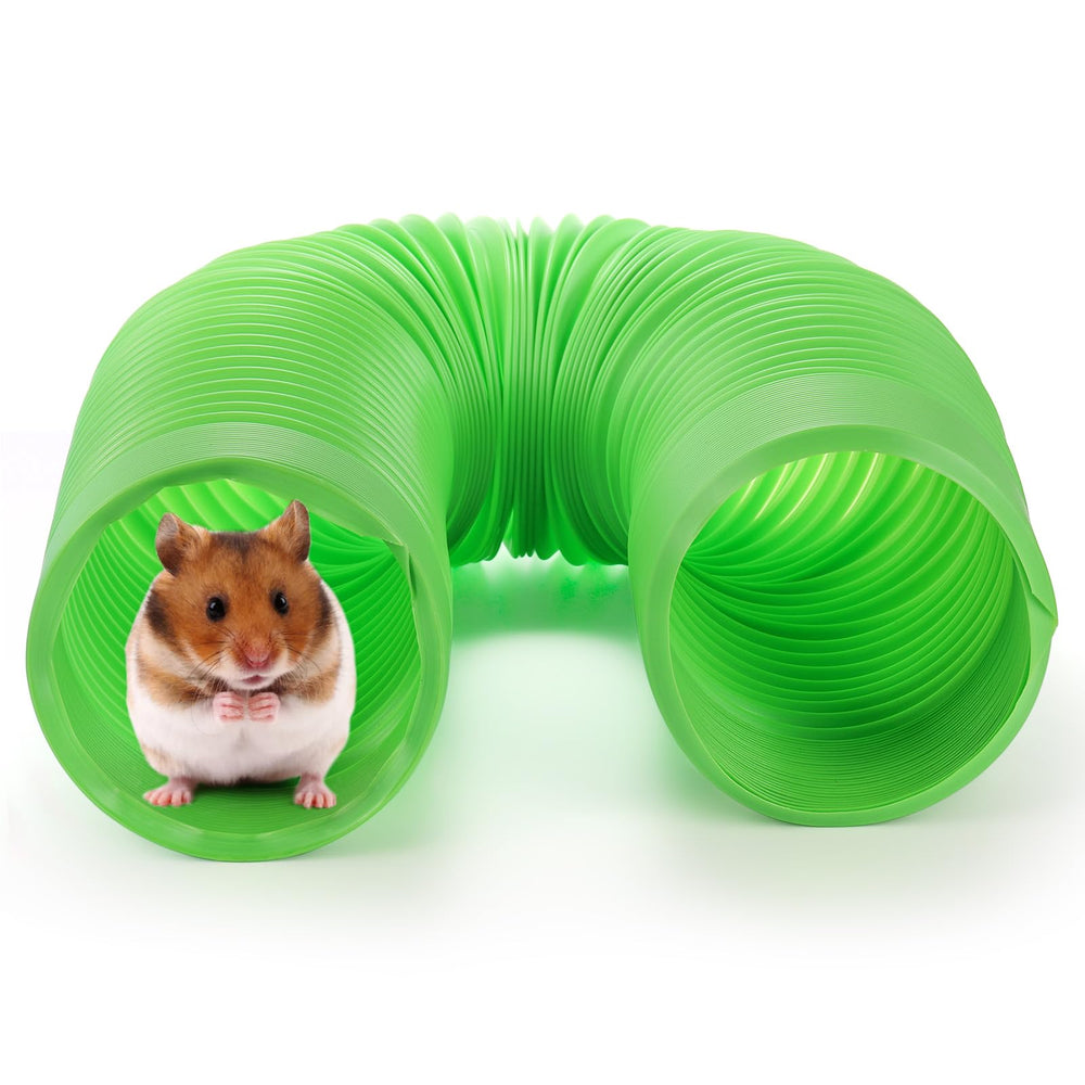 ZENFUN tunnel bleu pour petits animaux, parfait pour l'enrichissement.