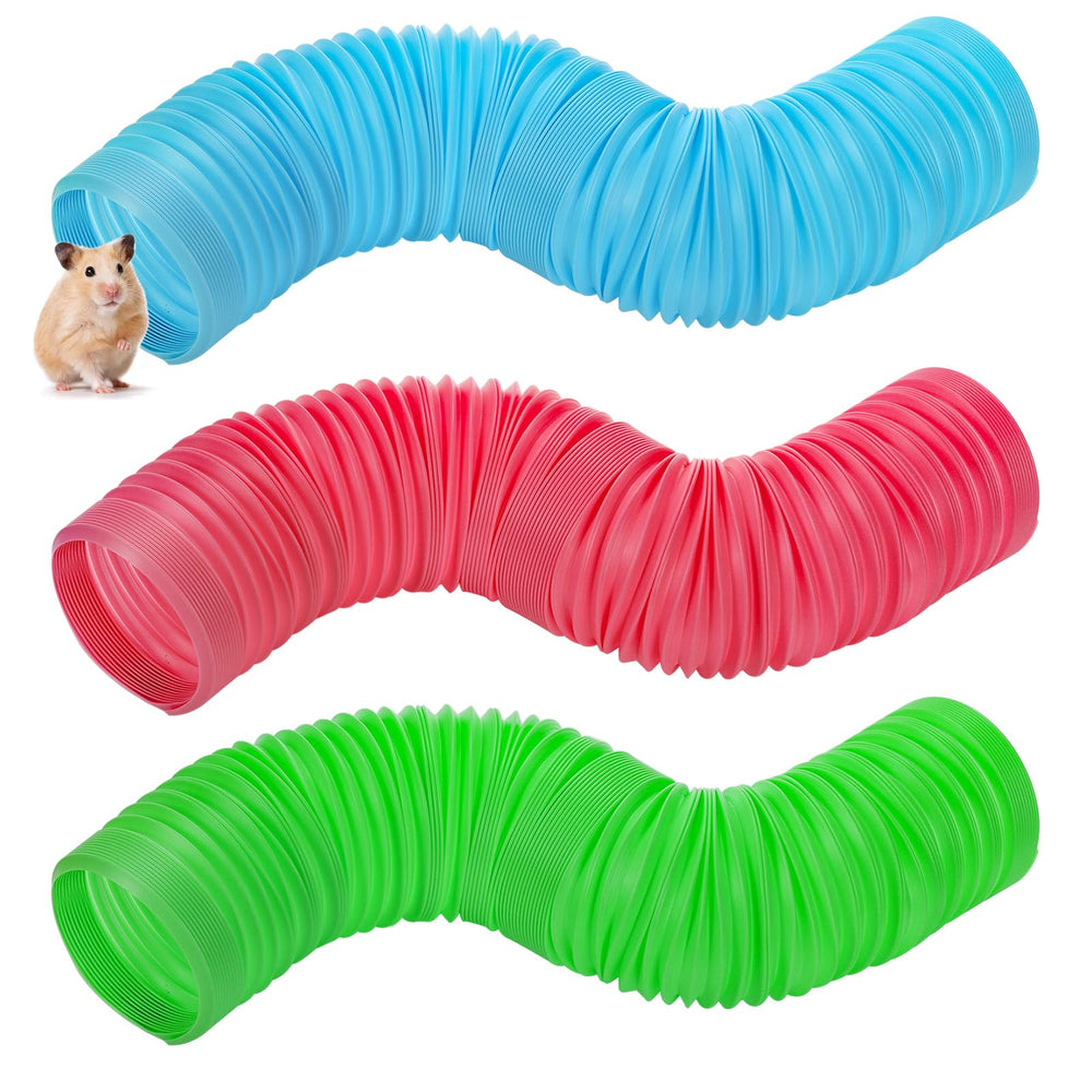 ZENFUN tunnel vert pour rongeurs, robuste et facile à nettoyer.