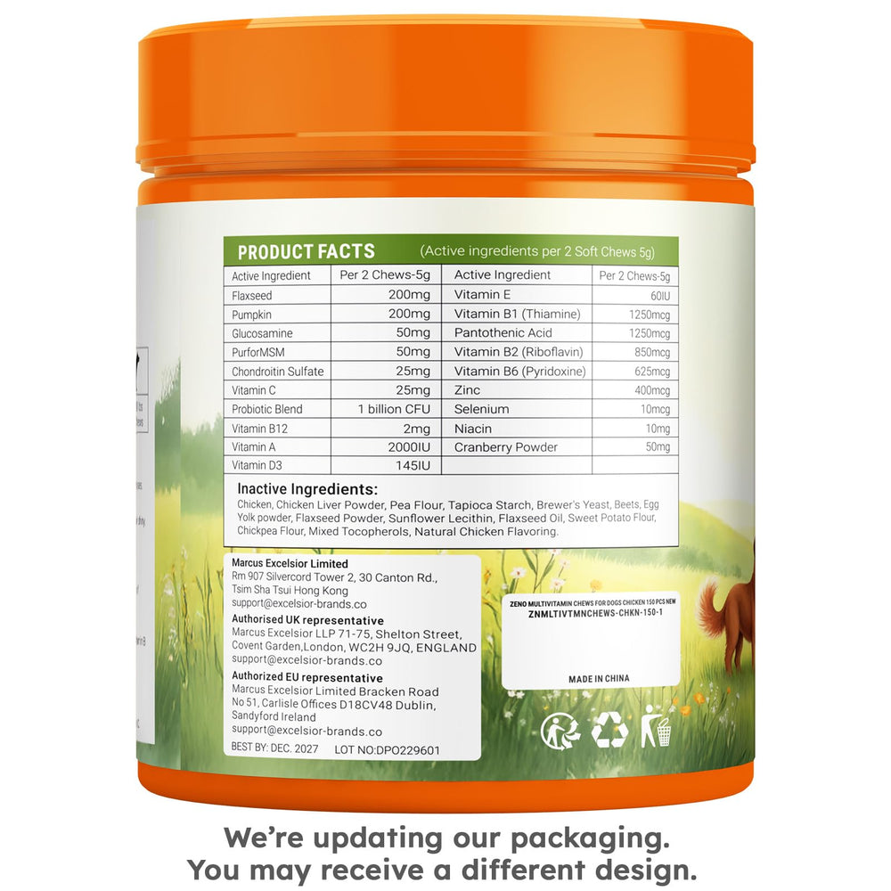 ZENO Chien – dosage quotidien pratique pour le bien-être durable.