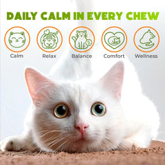 ZENO Hemp Calming Chews chat saumon bouchée – texture croquante et goût saumon.
