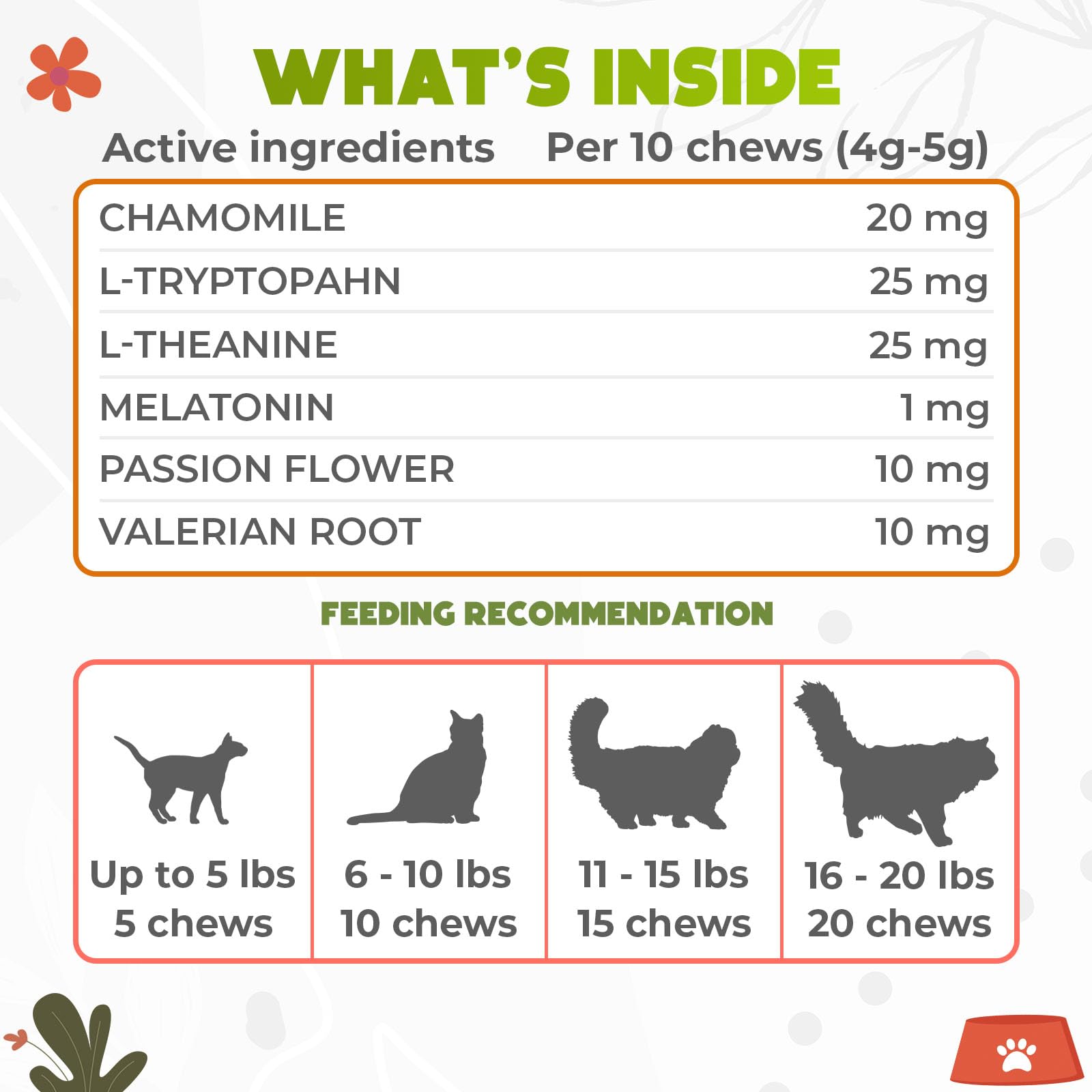 ZENO Hemp Calming Chews chat texture crèmeuse – facilite l’ingestion et le calme.