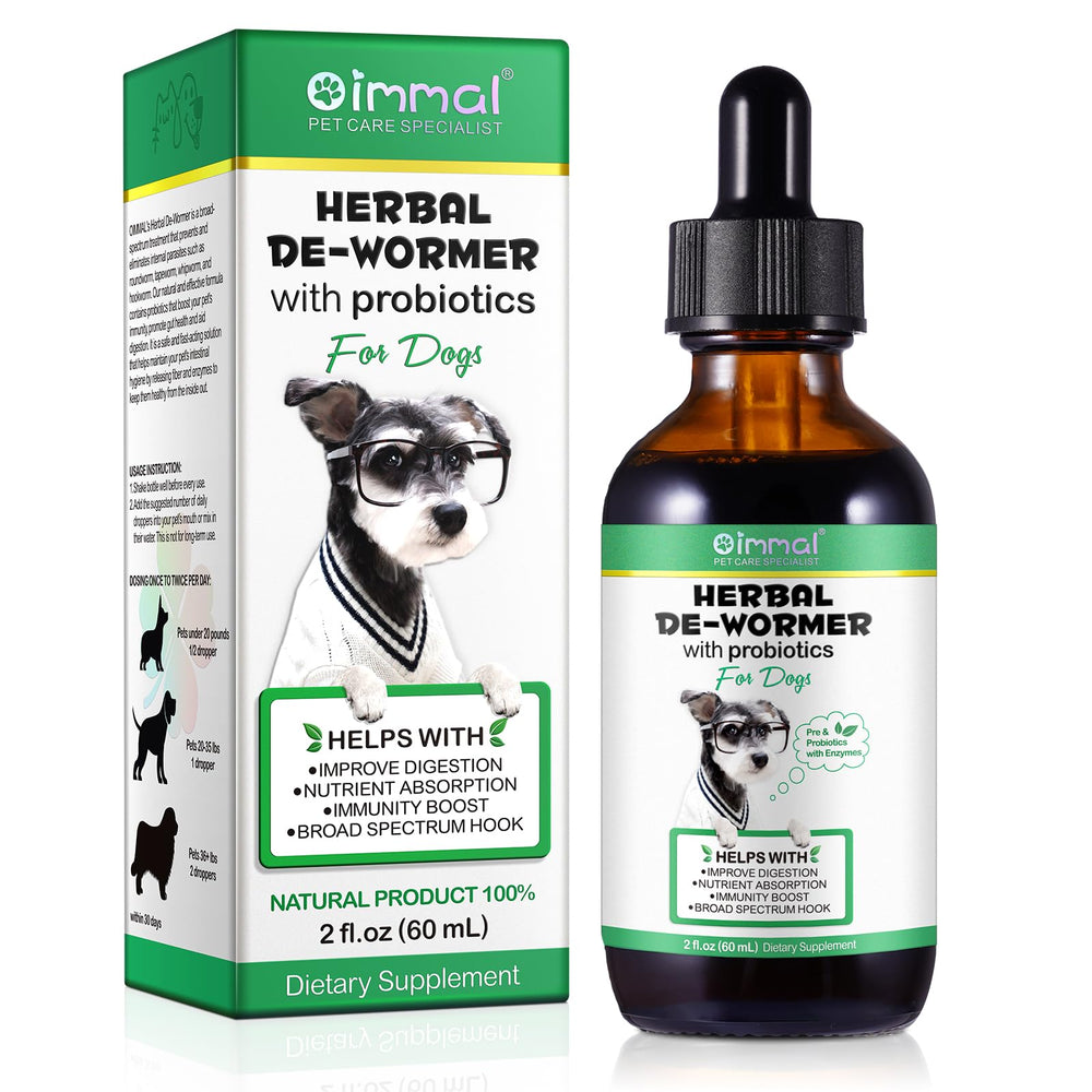 Zenpaws No More Worms – gouttes en bouteille pour soutien digestif naturel
