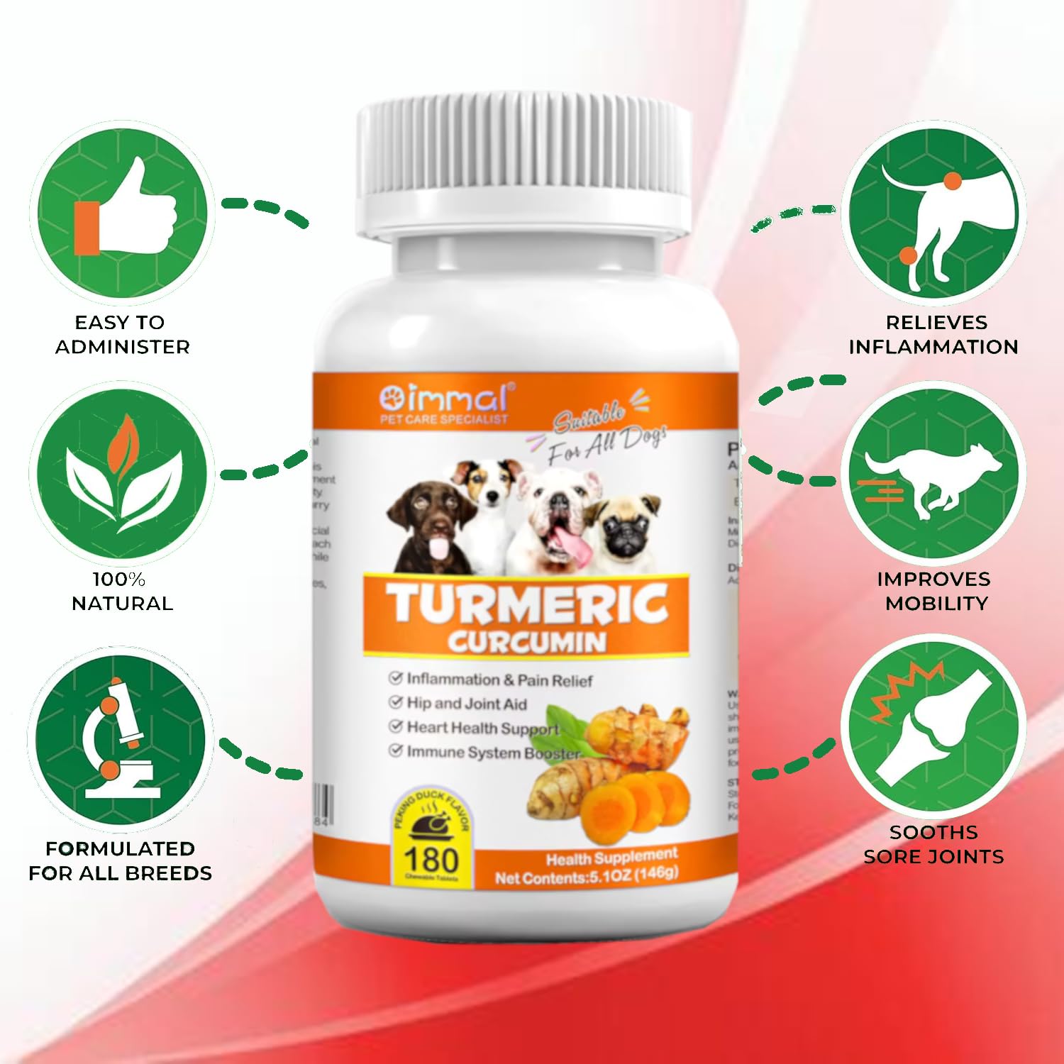 Zenpaws Peau et Poil chien: brillance et réduction d'irritations.