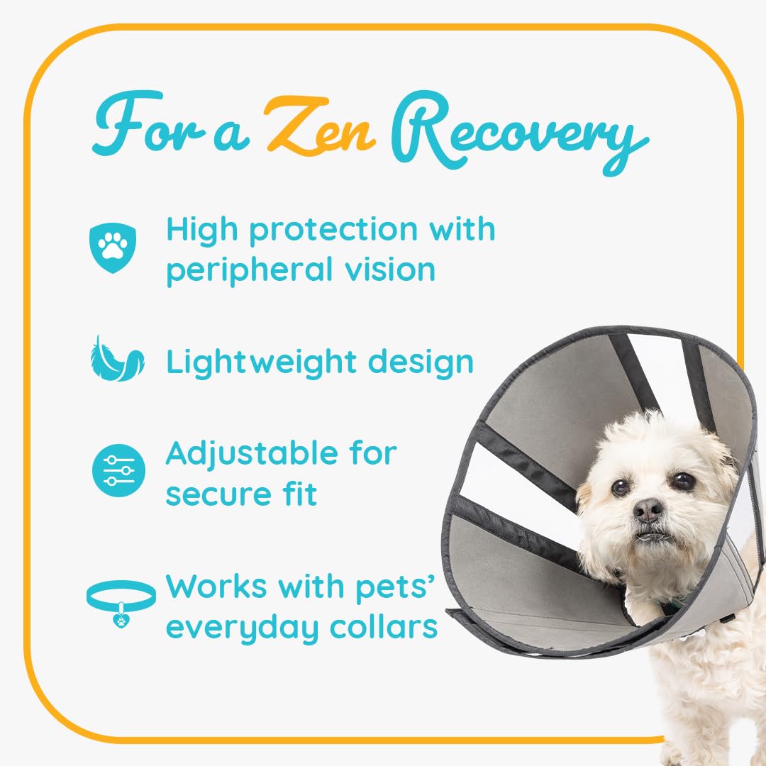 ZenPet Cône de récupération: construction légère pour le repos.