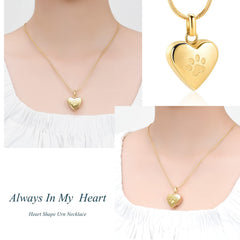 Finition brillante du pendentif zeqingjw pour cendres d’animal.