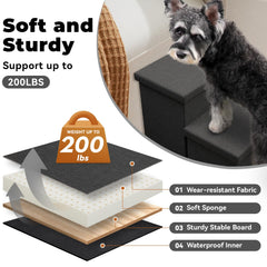 Zerbuger escaliers chien anti-dérapant, base stable pour sécurité domestique.