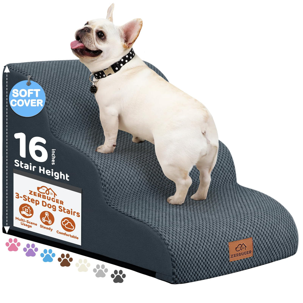 Rampe Zerbuger pour chien, 3 étages, montée en douceur pour articulations et confort.