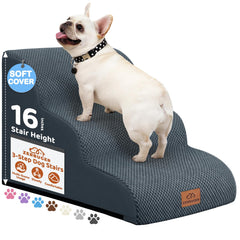 Rampe Zerbuger pour chien, 3 étages, montée en douceur pour articulations et confort.
