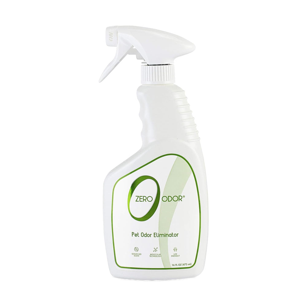Zero Odor, bouteille de pulvérisation, élimination rapide des odeurs domestiques.
