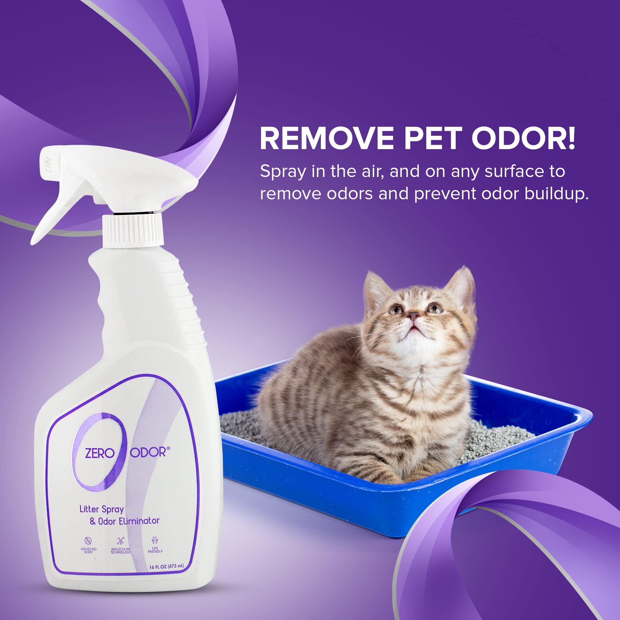 Zero Odor Compatible avec tous les types de litière: performance polyvalente.