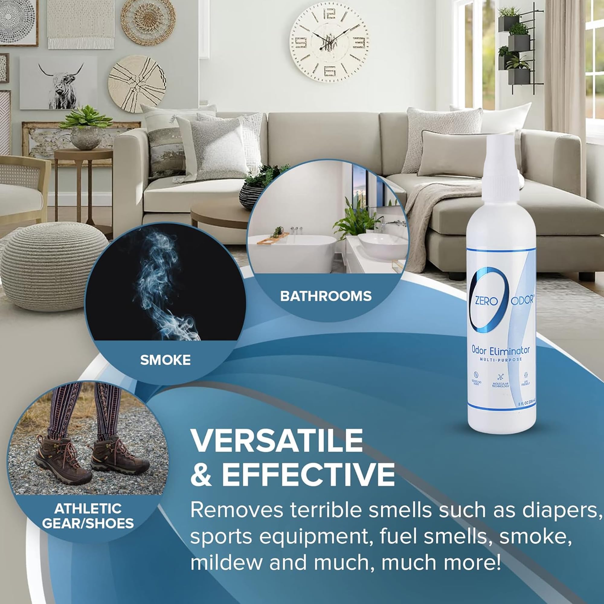 Zero Odor agit sur les odeurs des textiles sans les abîmer.