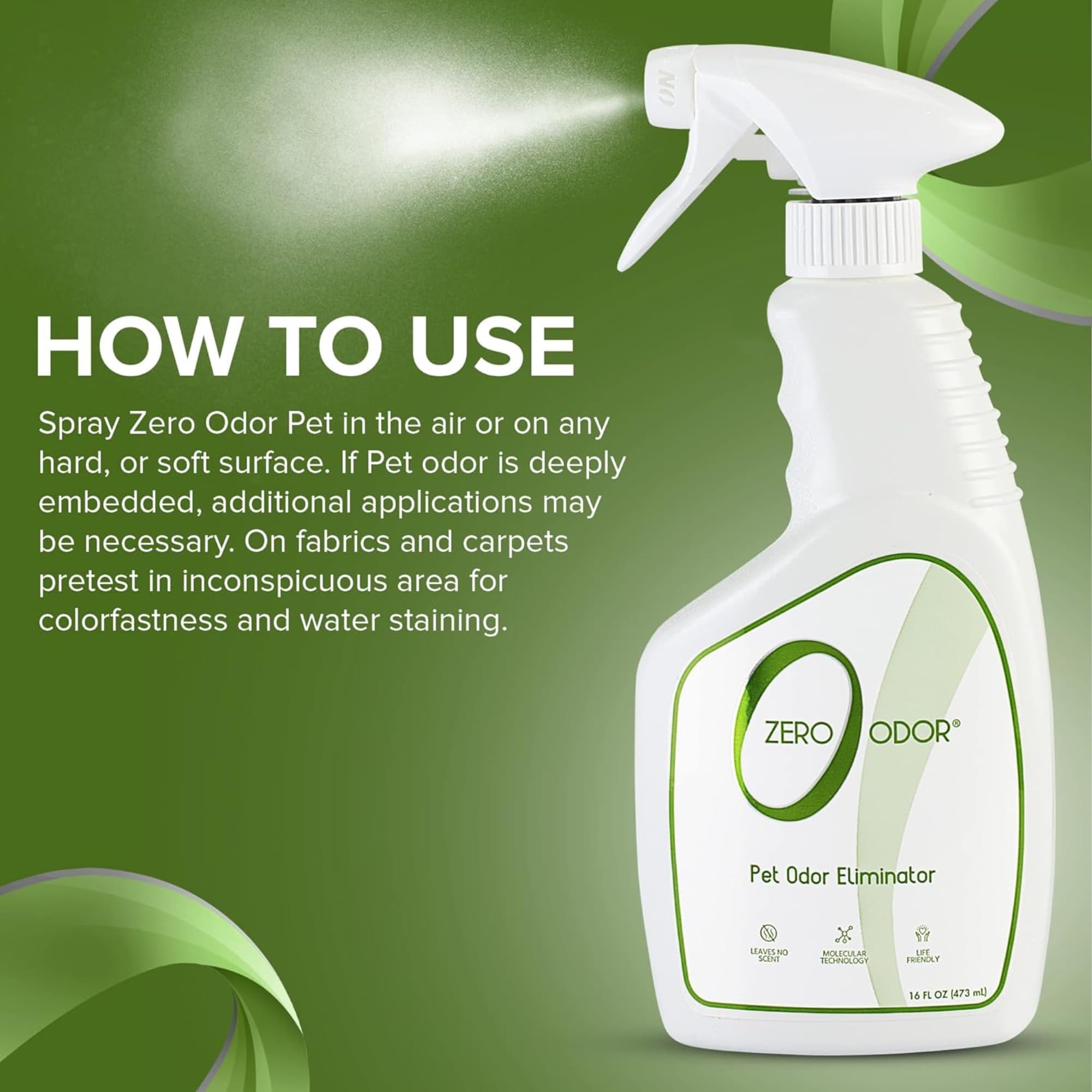 Zero Odor, fabriqué aux États‑Unis, qualité et fiabilité domestiques.