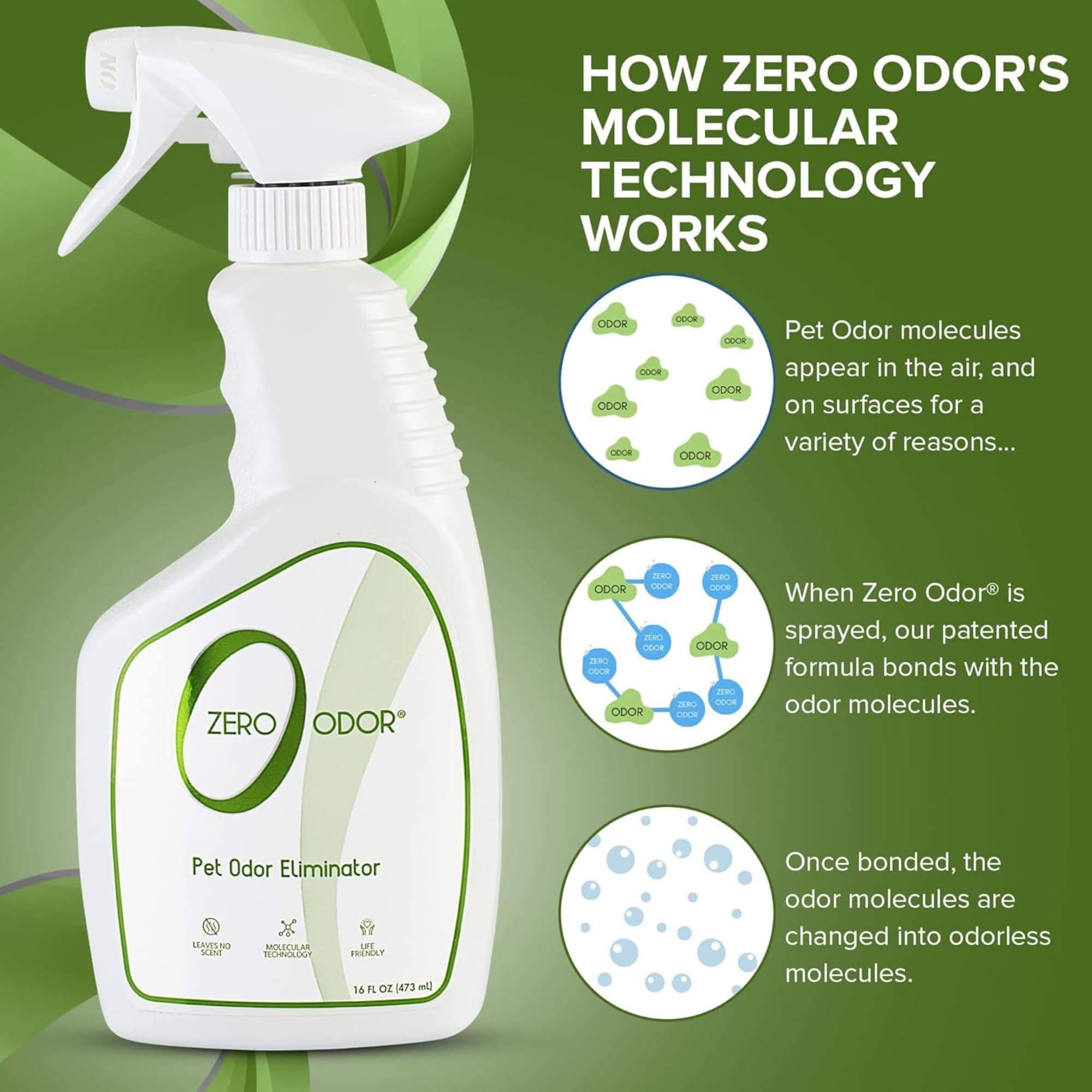 Zero Odor, traceur odorant, identifie les zones à traiter rapidement.