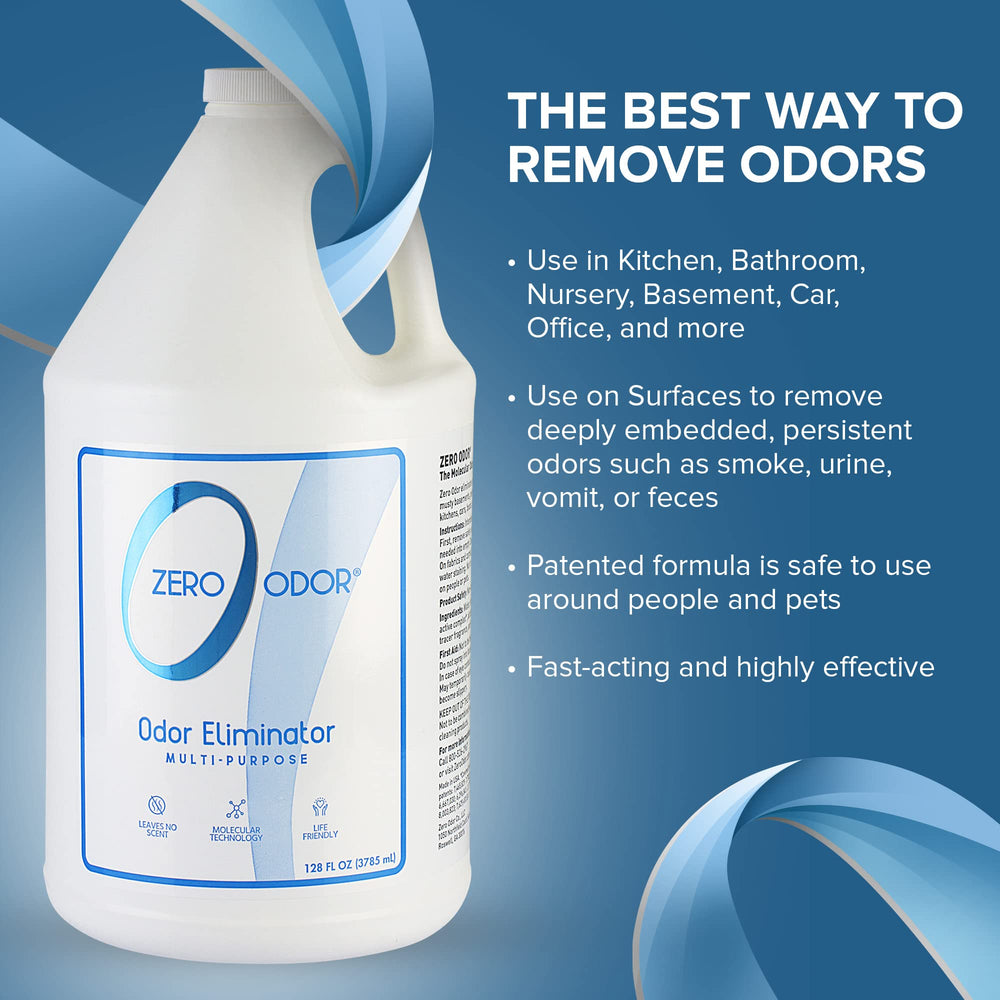 Zero Odor: parfum traçant temporaire indique les zones traitées et disparaît rapidement.