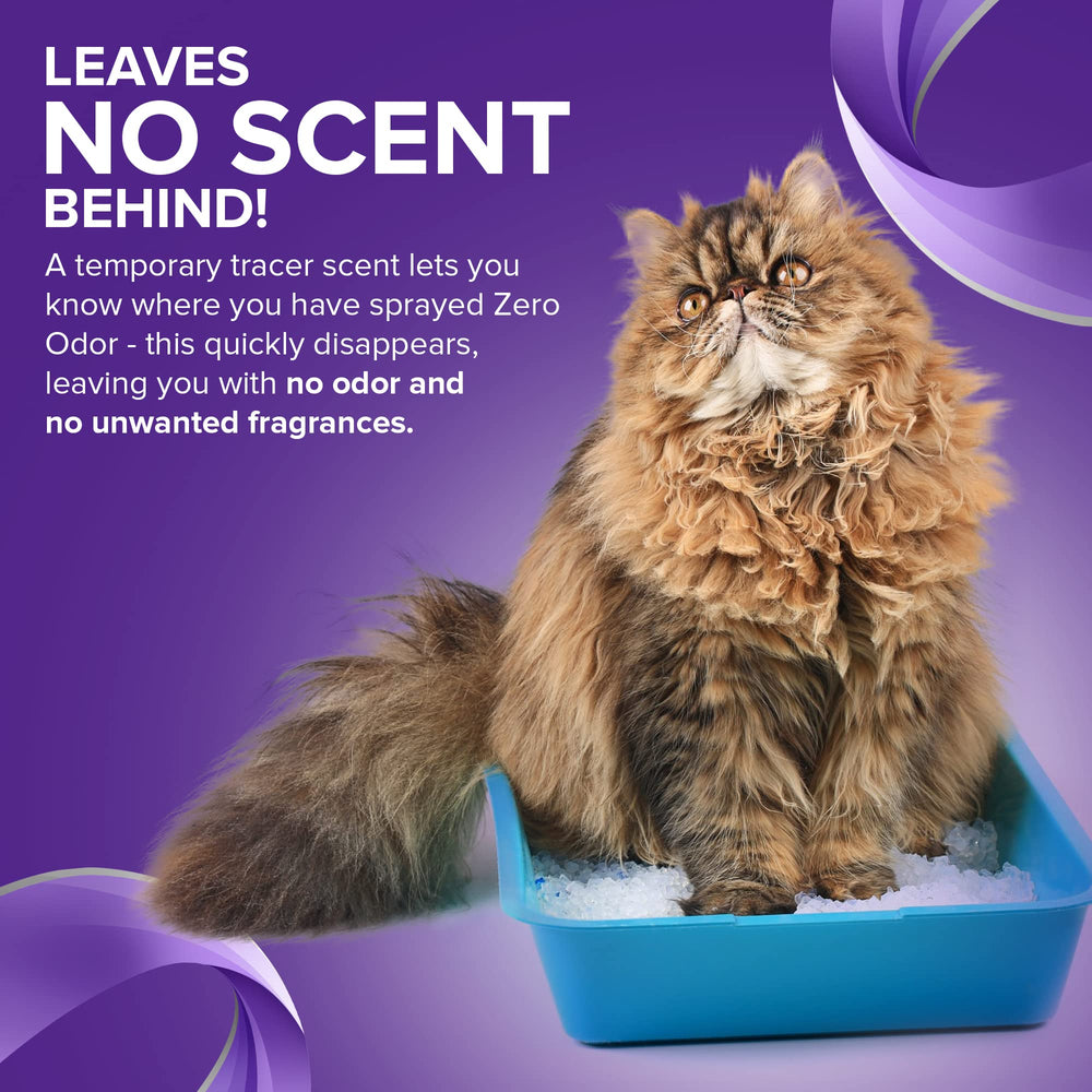 Zero Odor – sécurité animale améliorée, nettoie l'espace autour de la litière.