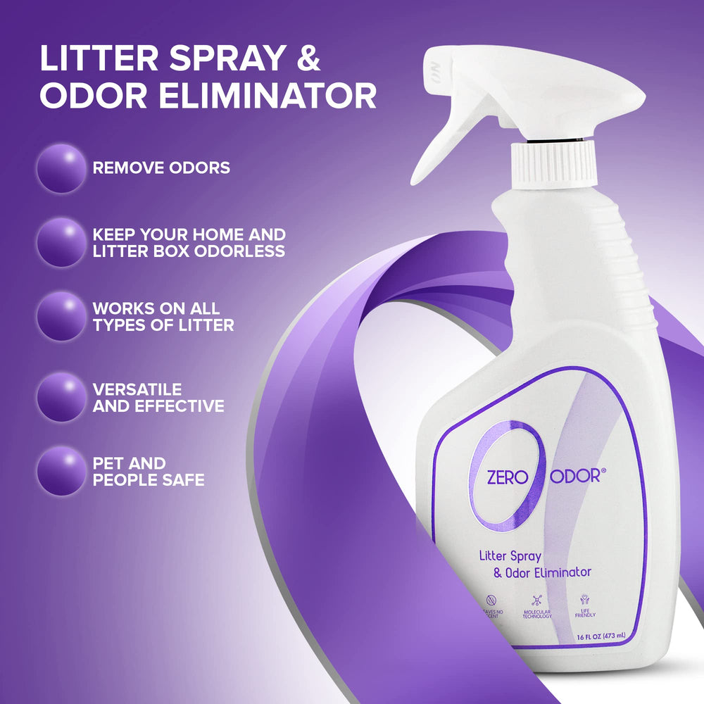 Zero Odor Spray aérien et surfaces: élimine les odeurs dans toute la pièce.