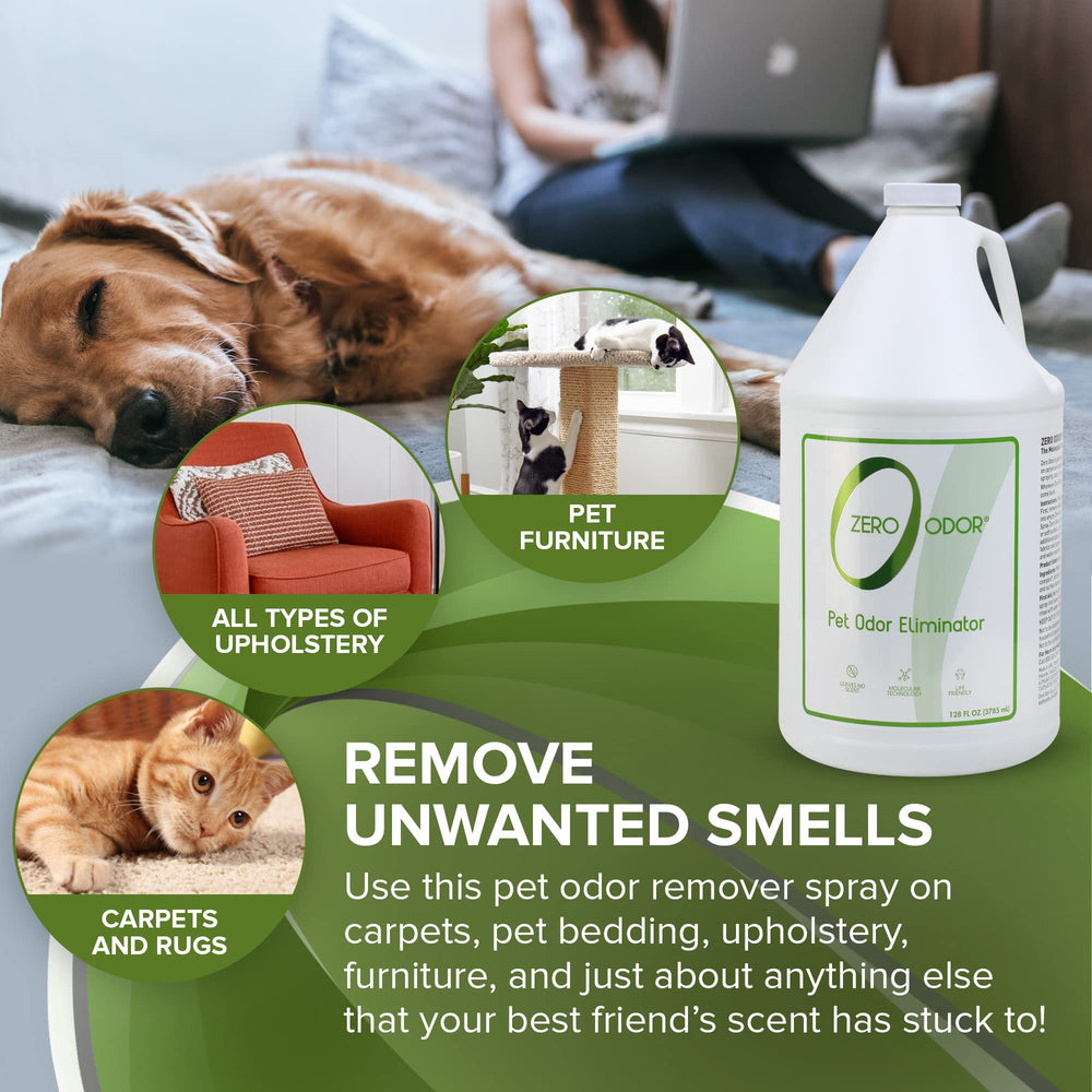 Zero Odor spray-bouteille facilite l’application rapide dans n’importe quelle pièce.
