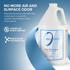 Zero Odor: bouteille réutilisable 128oz, idéale pour hôtels et bureaux.
