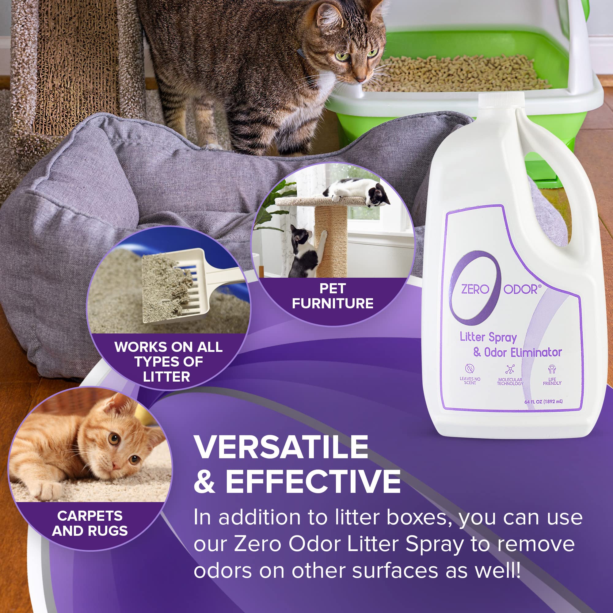 Zero Odor – traceur d'odeur temporaire, localise facilement l'application.