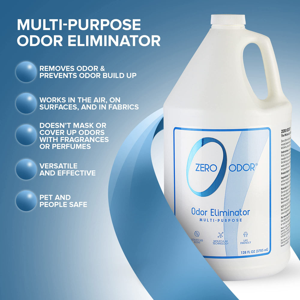Zero Odor: élimine les odeurs réelles sans masquer par des parfums.