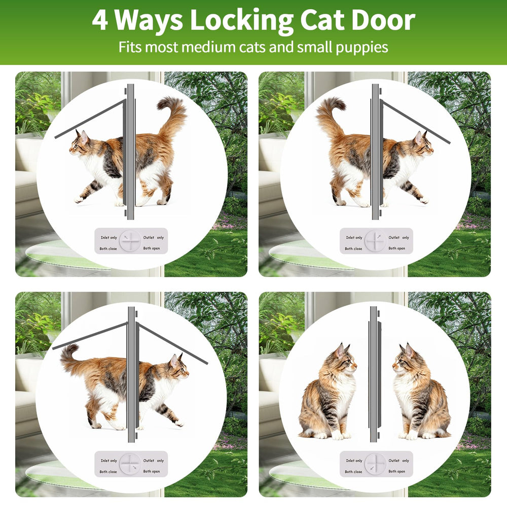 Zerzuo conception-resistante-alu-porte-chat : cadre aluminium durable pour usage quotidien.