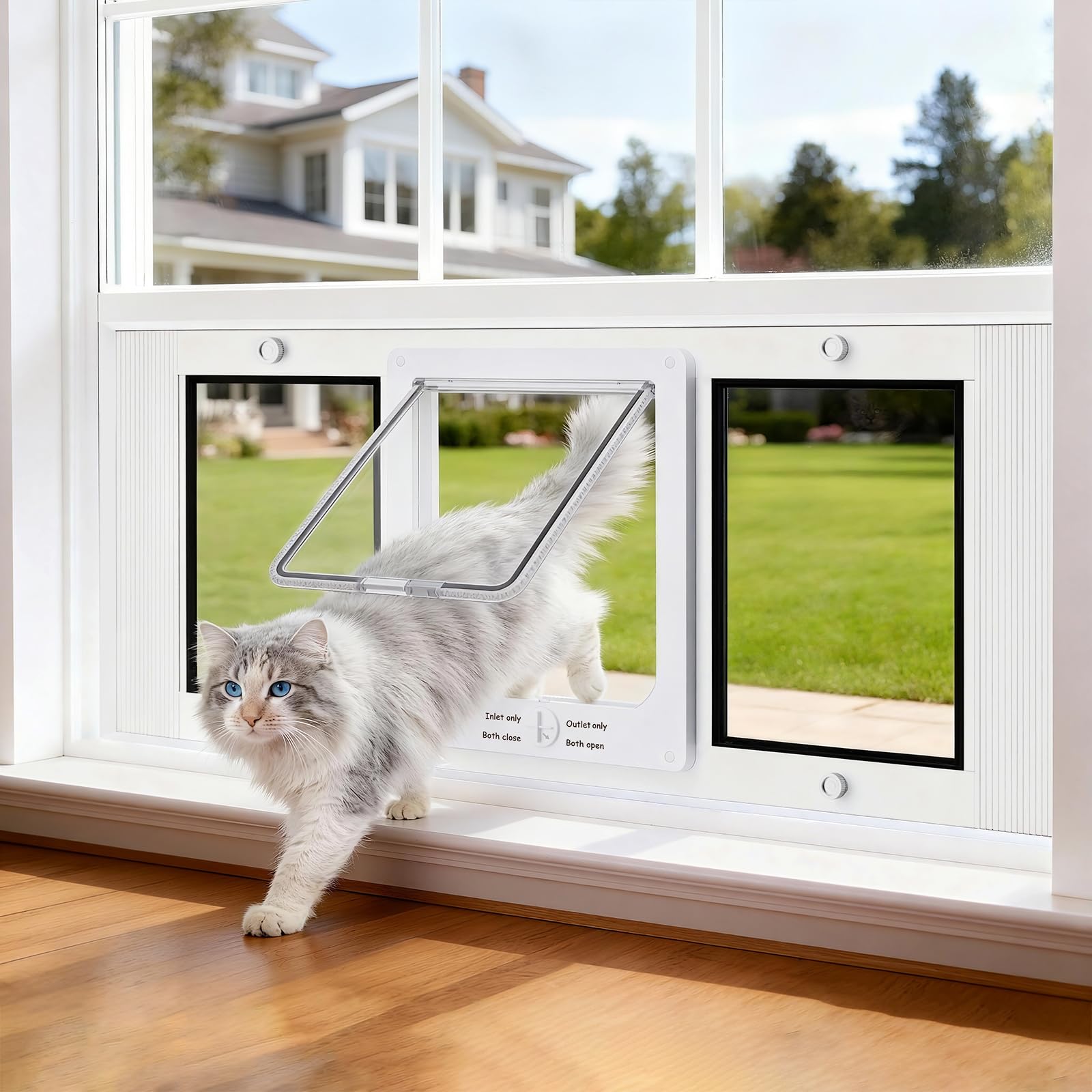Porte-chat Zerzuo pour fenetre: installation rapide et facile.