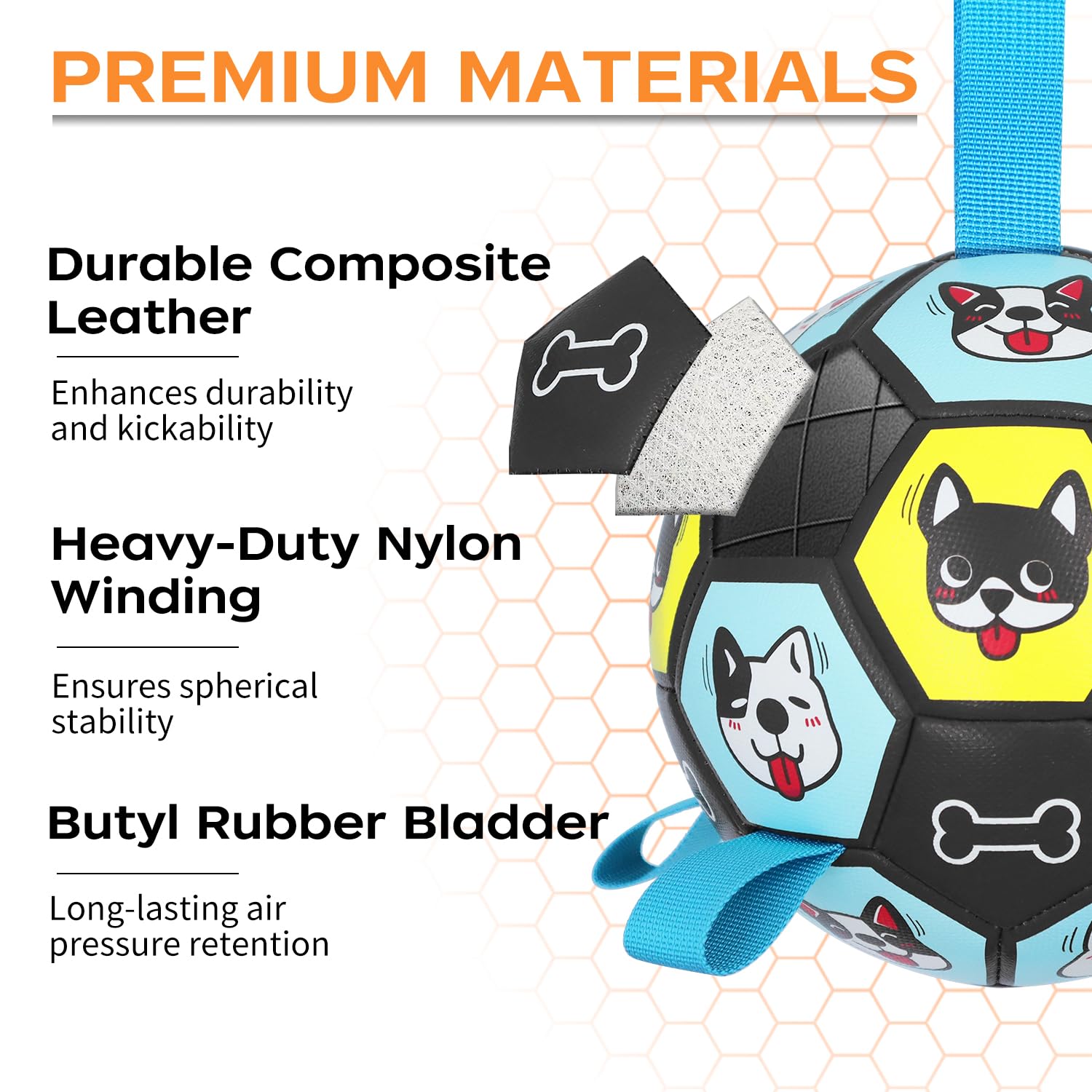 ZestPulse Ballon-durabilite-chien-grand, conçu pour des sessions robustes.