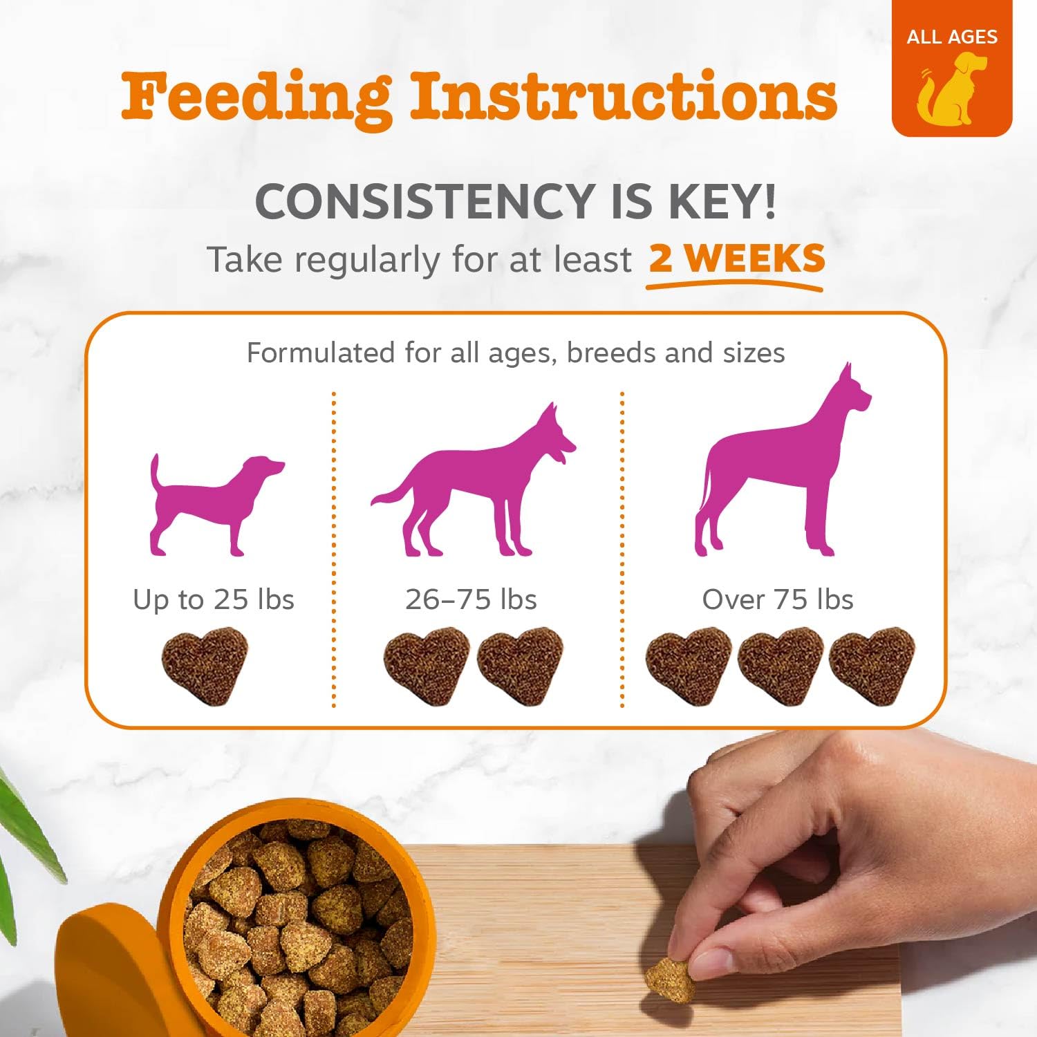 Zesty Paws brillance poil chien Biotine: pelage plus lustré et doux.