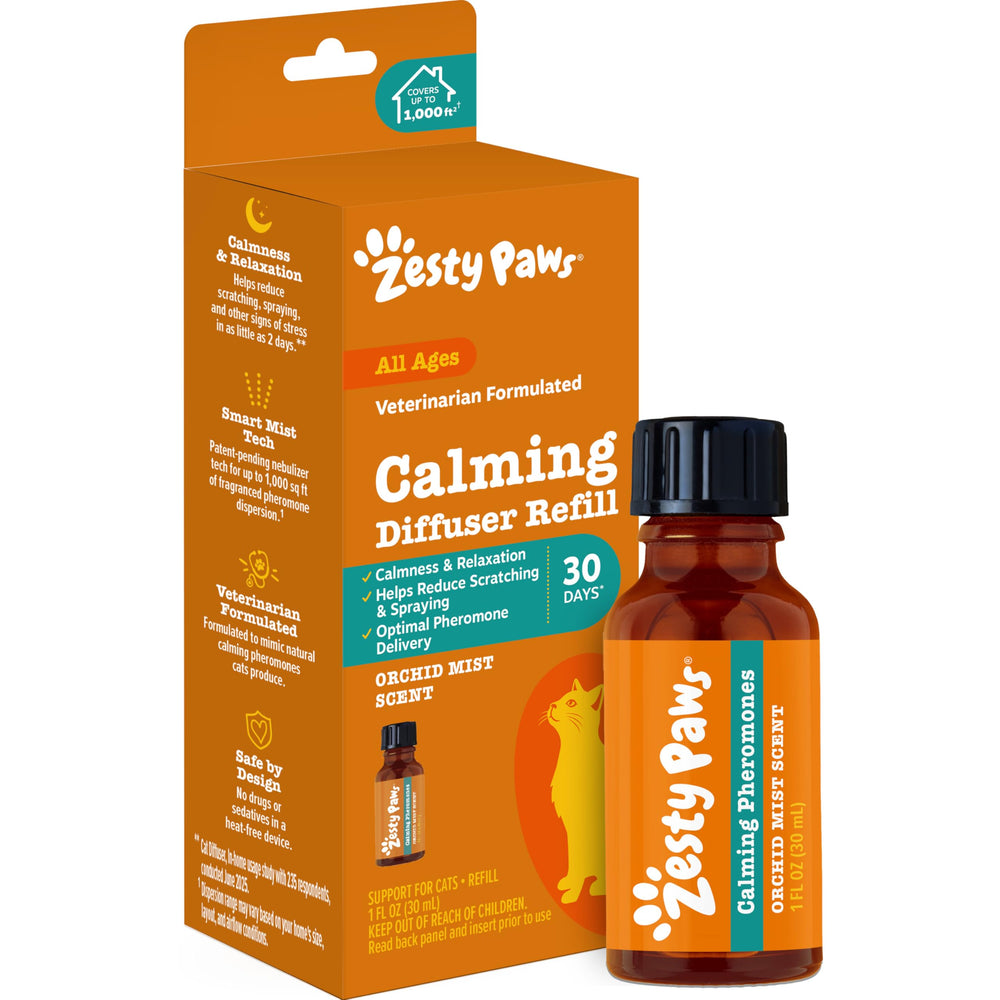 Diffuseur mural Zesty Paws pour chat, apaise rapidement le stress.