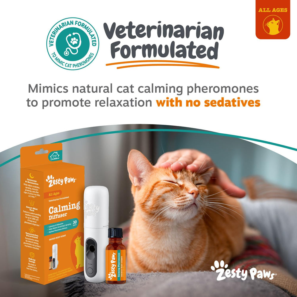 Diffuseur sans chaleur Zesty Paws, sécurité et confort dans chaque pièce.