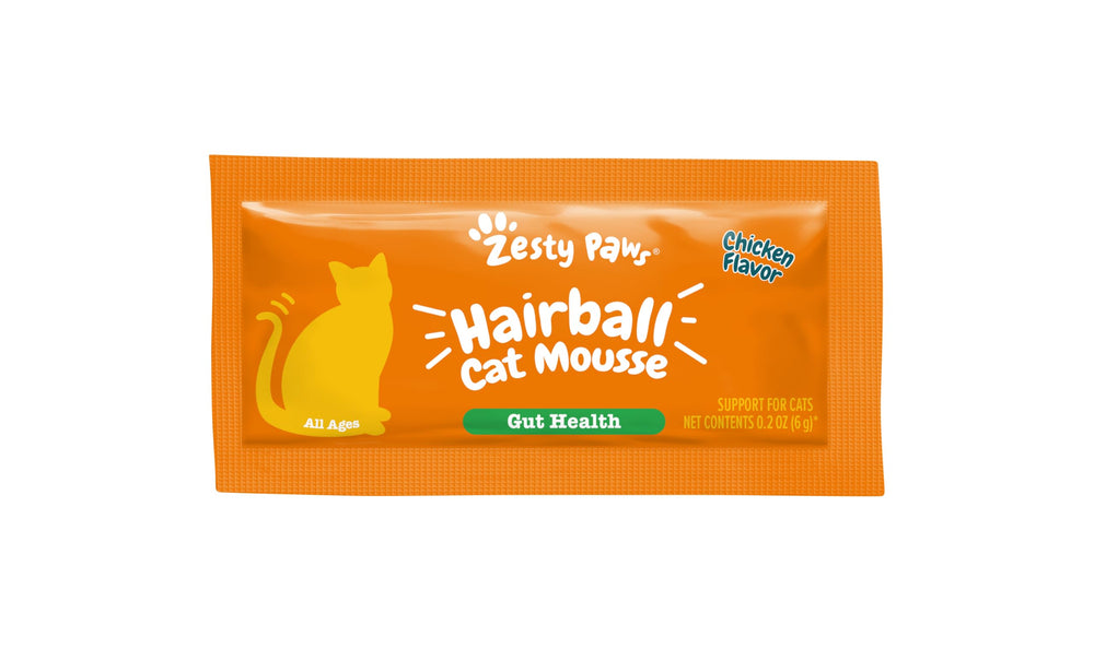Zesty Paws Hairball Chat Mousse – utilisation quotidienne pratique.