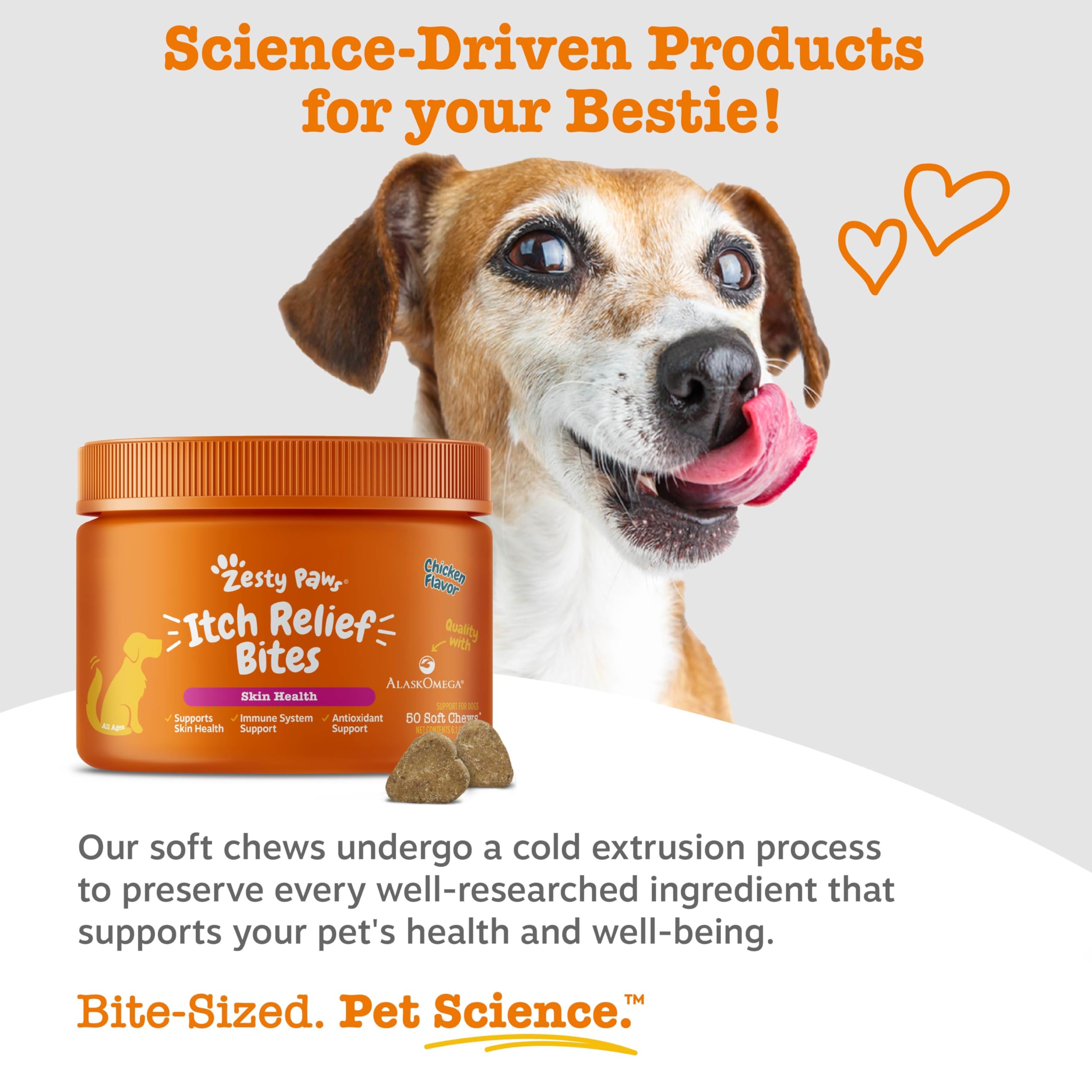 Zesty Paws huile poisson – source d’oméga-3 pour chien