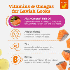 Zesty Paws immunité chien vitamines C et E: soutien global du système immunitaire.