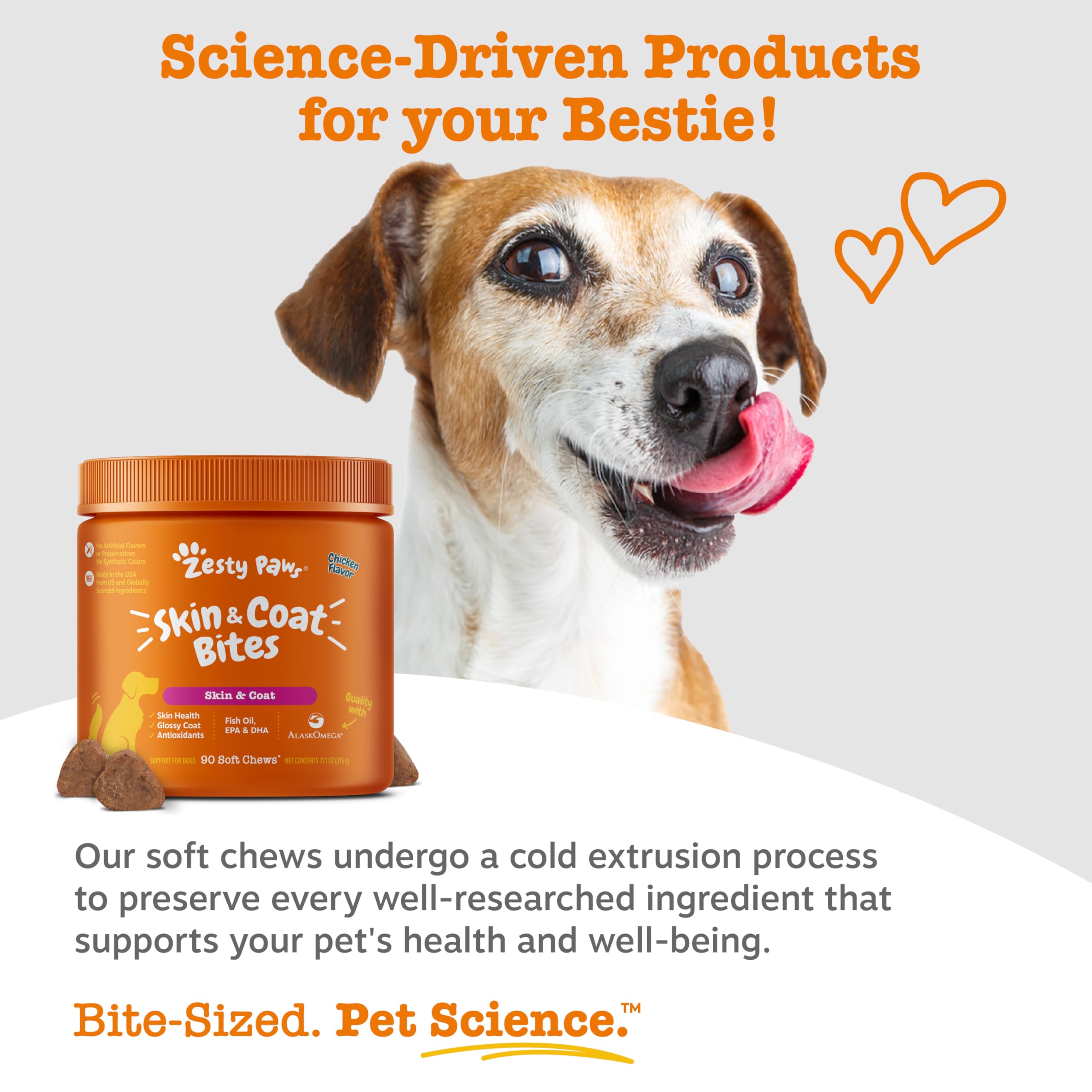 Zesty Paws ingrédients propres chien: qualité et sécurité nutritionnelle.