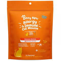 Zesty Paws Mousse Allergie et Immunité Chat Emballage 14 portions: utilisation pratique au quotidien