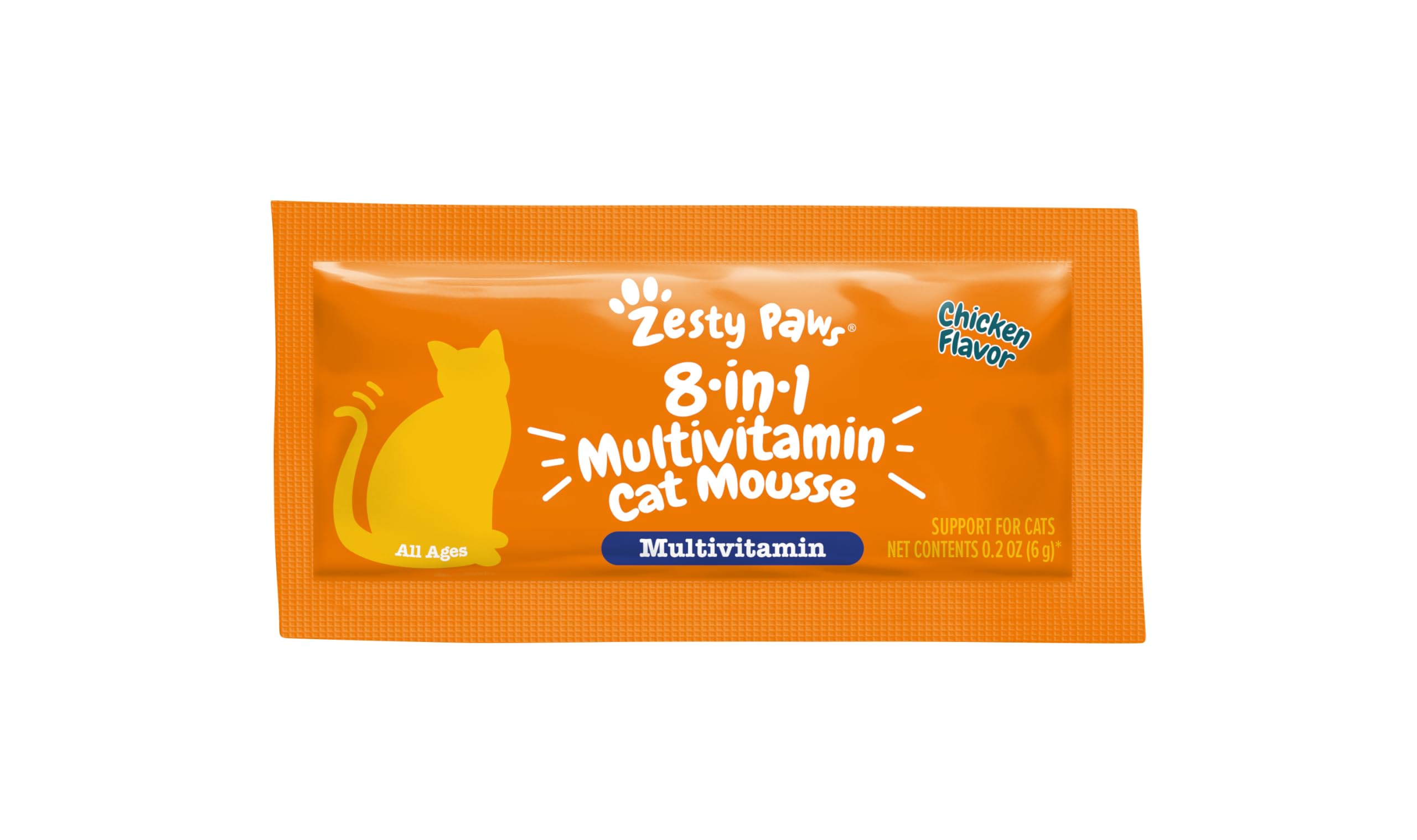 Zesty Paws Mousse chat interieur, idéale pour le bien-être quotidien des félins.