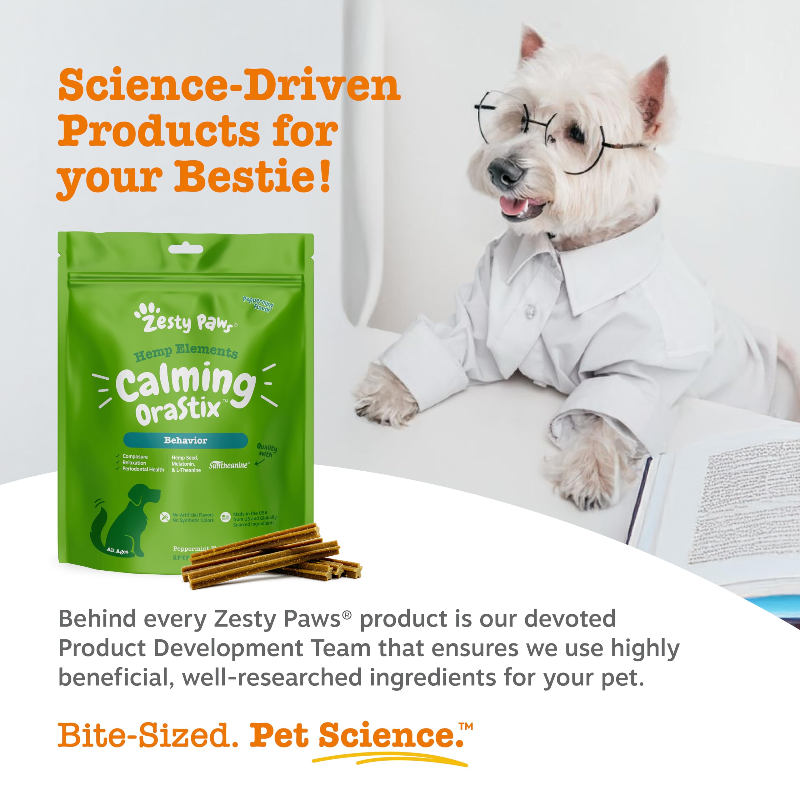 OraStix hemp-graines: apport possible pour le bien-être général du chien.