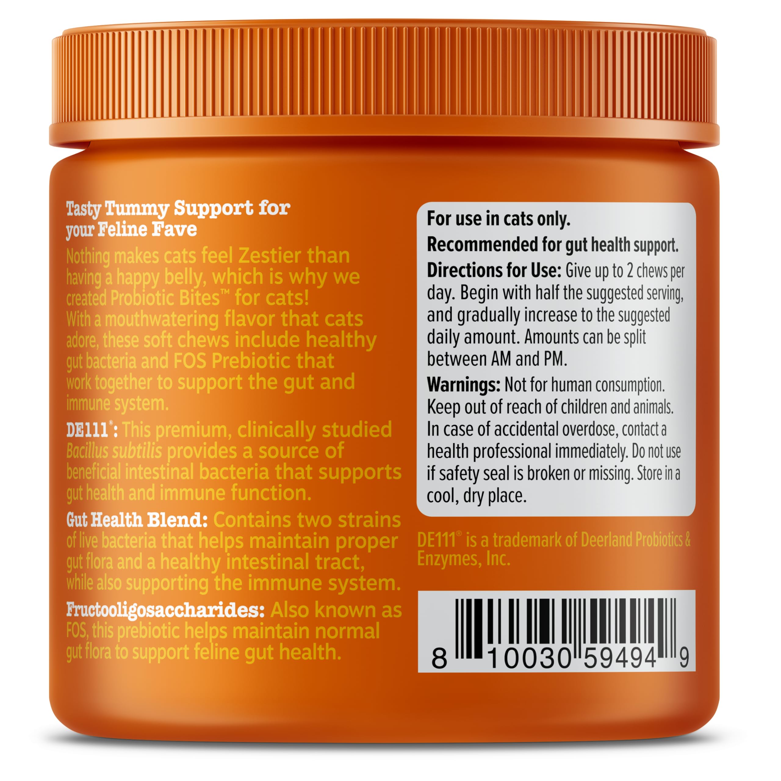 Routine quotidienne avec Zesty Paws – complément probiotiques pour le bien-être félin.
