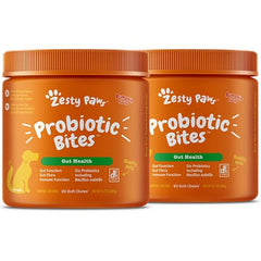 Zesty Paws Probiotiques pour chiens – emballage élégant et attrayant.