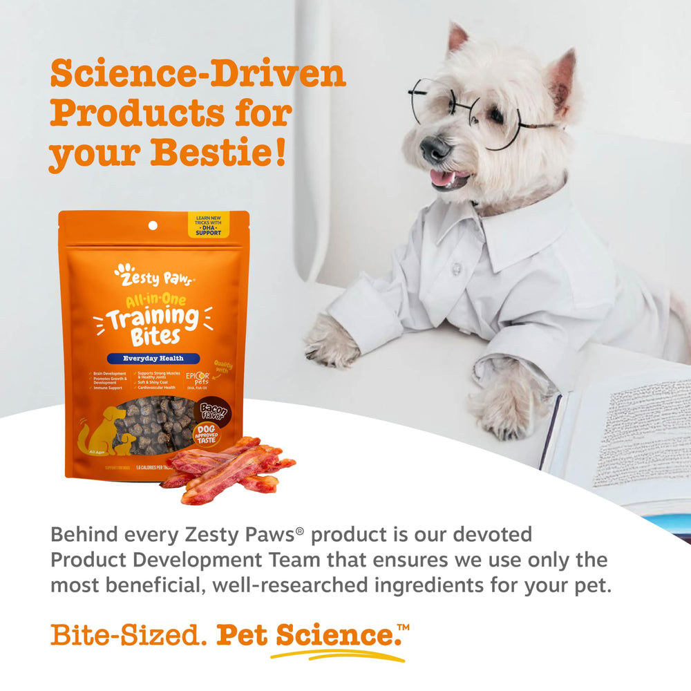 Zesty Paws : soutien des articulations et mobilité, grâce aux acides gras.
