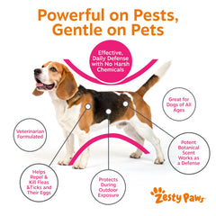 Zesty Paws Huile de Eugenol — ingrédient clé pour l’action protectrice.