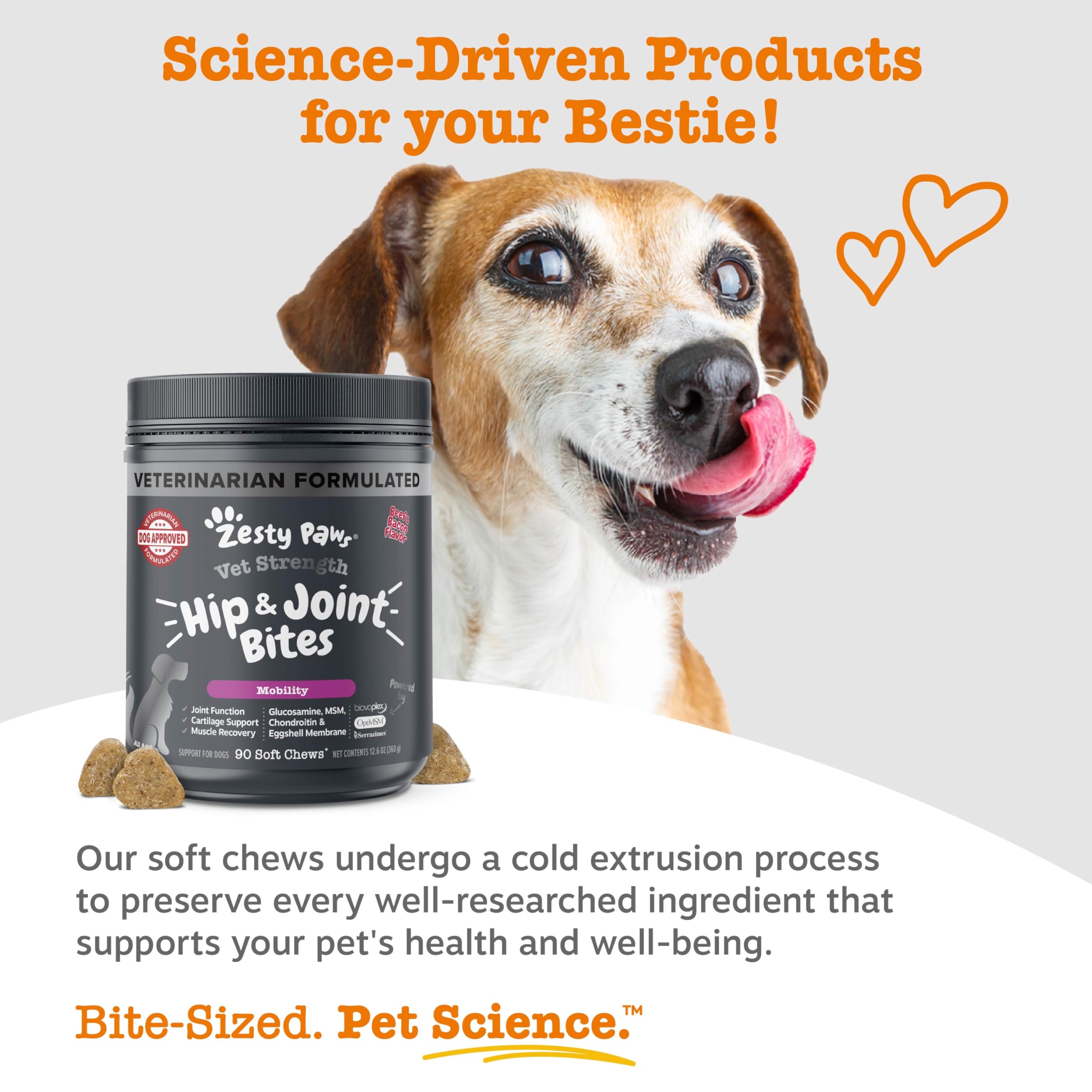 Zesty Paws texture tendre, bouchees savoureuses.