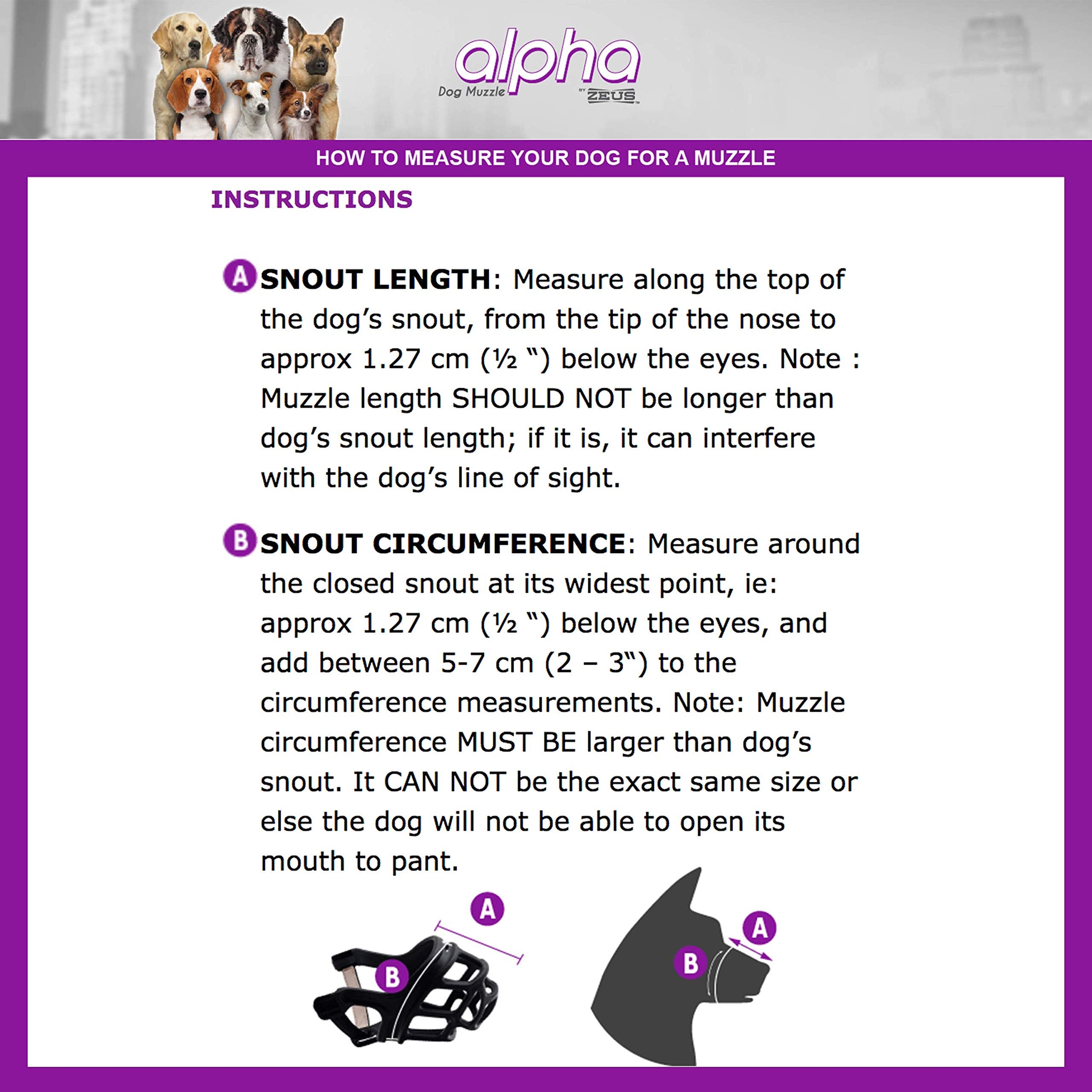 ZEUS Alpha masque-tpr-petit-chien-sangles-ajustables: ajustement sûr pour toutes les morphologies.