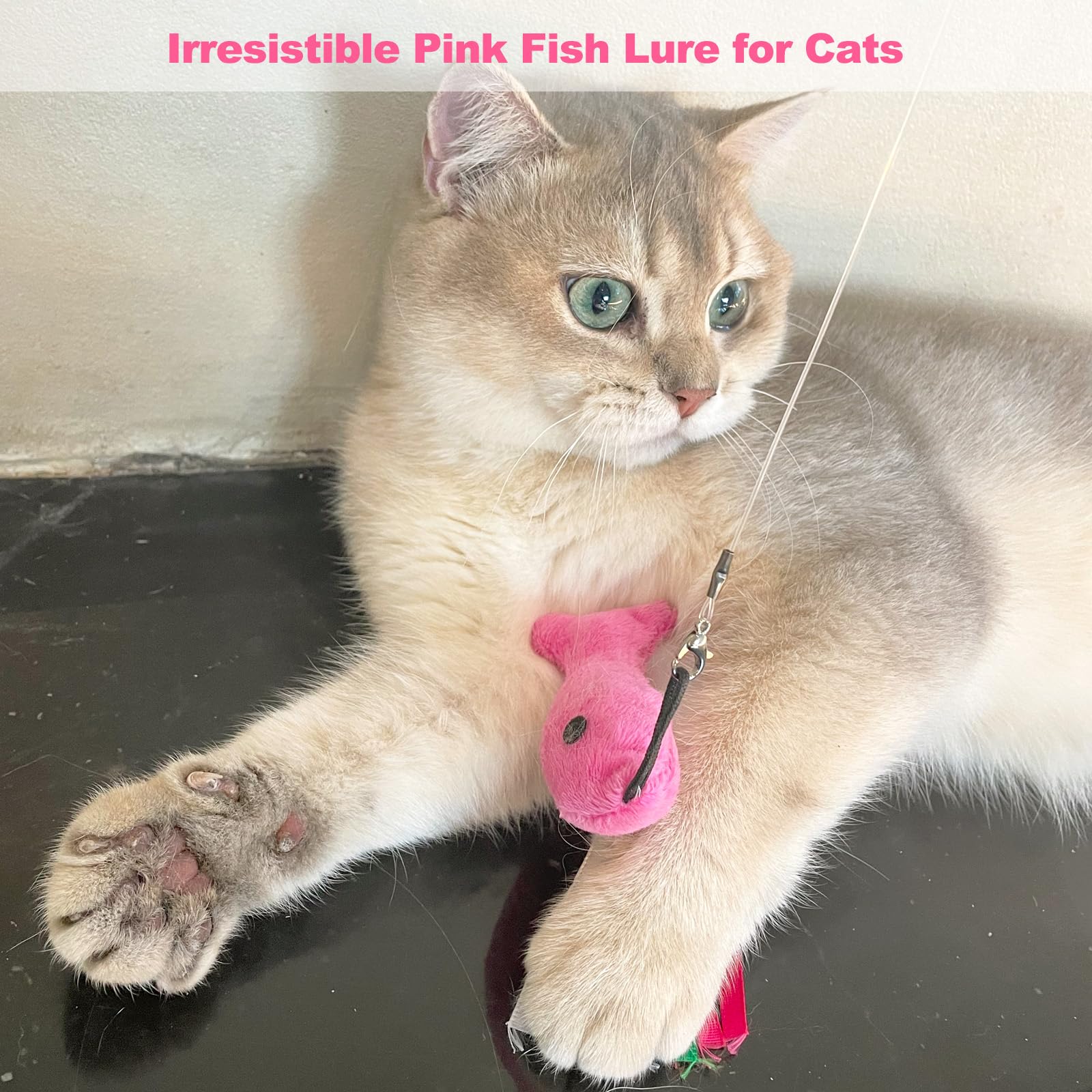Jouet ZeyZoo rose emballé, prêt à offrir à votre chat.
