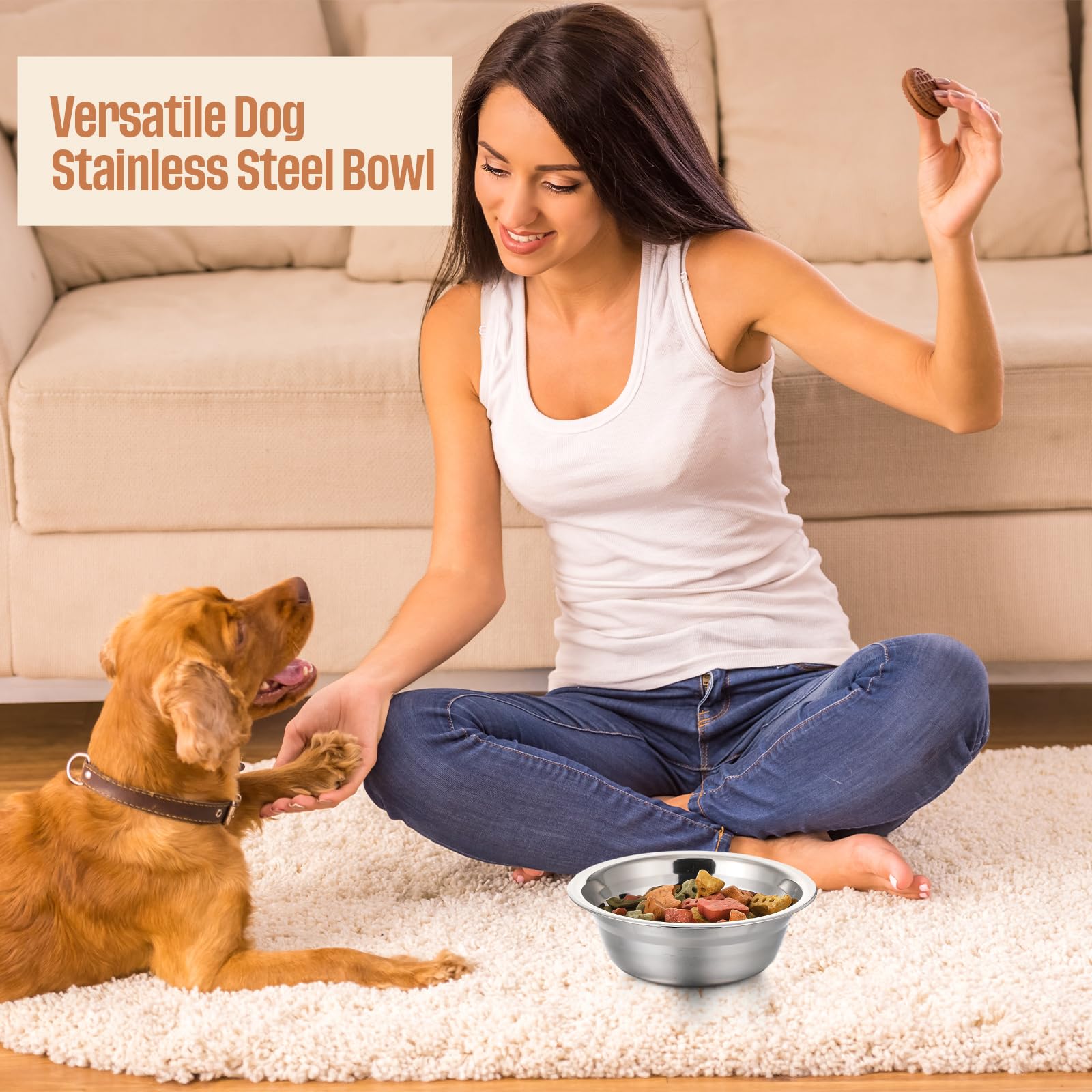 Bol Zhehao compatible avec supports de nourriture pour chien.