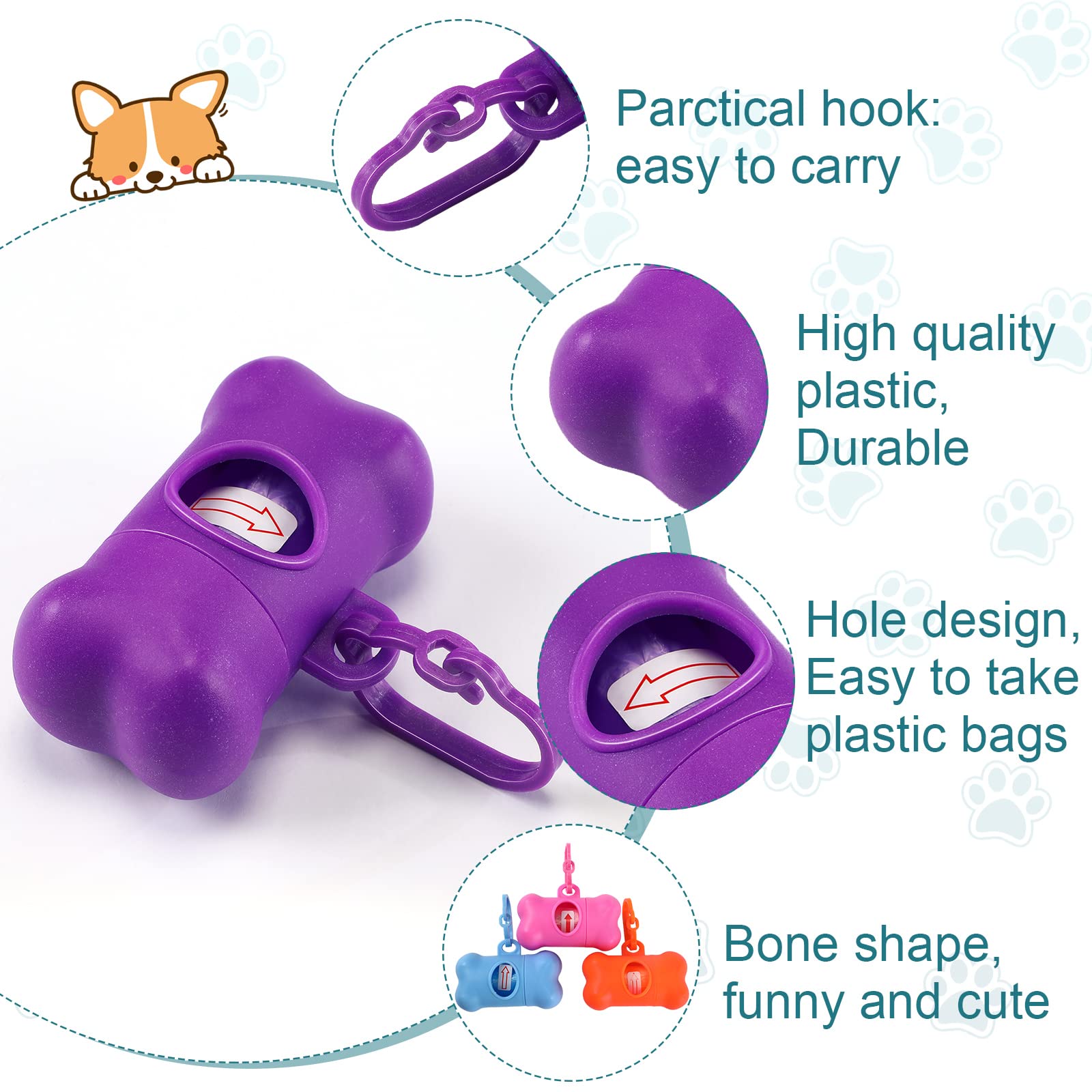 Distributeur Zhehao en os gris, accessoire pratique pour les sorties quotidiennes