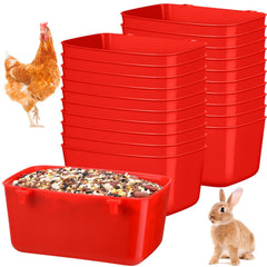 Tasses d'alimentation Zhehao pour cage d'oiseaux, facile à remplir.